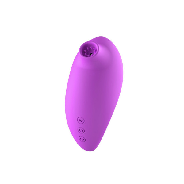 2en1 Stimulateur clitoridien à picots par aspiration avec son œuf vibrant à distance violet 